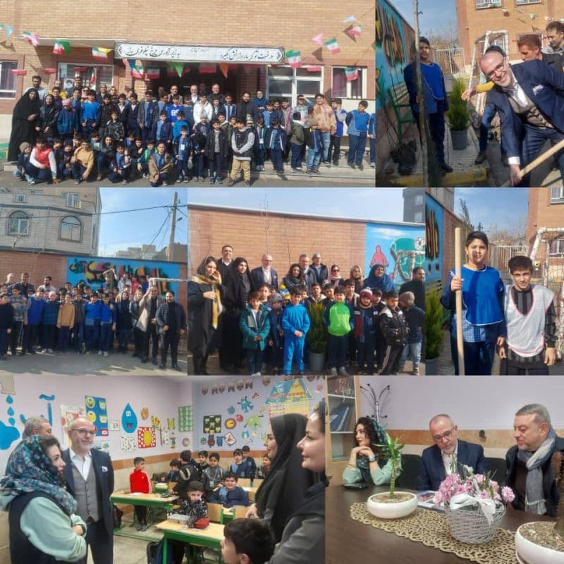 مراسم روز درختکاری در مدرسه ۱۱۲ ایران‌من